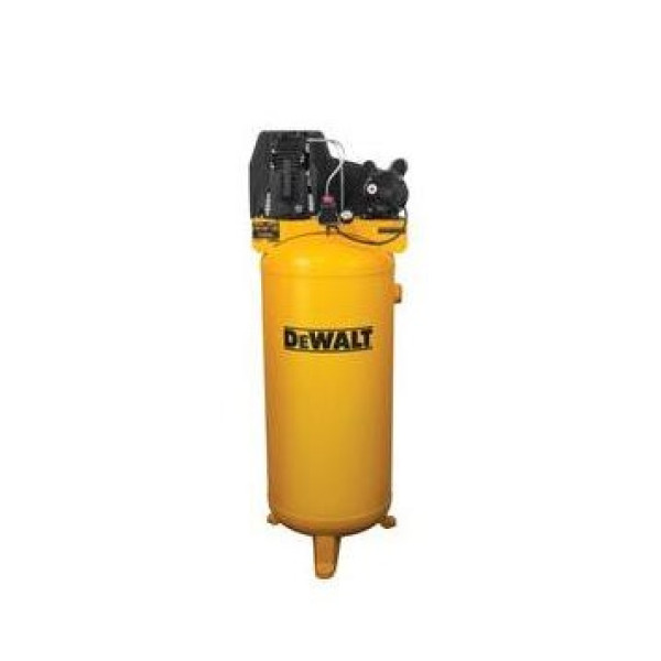 DeWALT, Vertical Air Compressor 60 Gallon-Cast Iron/Oil Lubricated/Belt Drive-3.7 HP